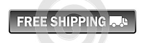 Free shipping truck icon button