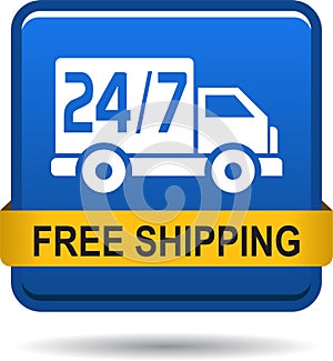 Free shipping web button