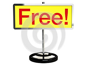 Free sign board