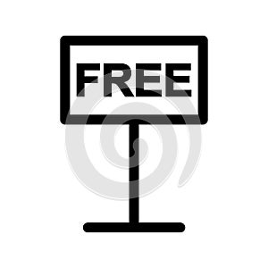 Free sign Isolated Vector icon which can easily modify or edit