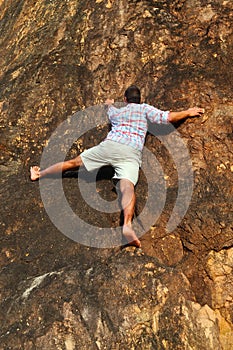 Free solo climbing