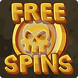 Free spins symbol for slots game