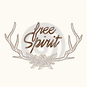 Free spirit horns ornament image