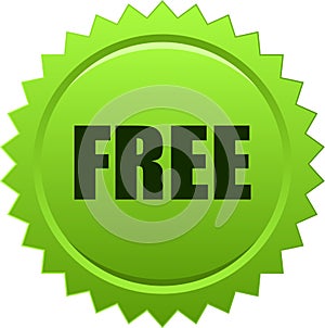 Free stamp seal badge green