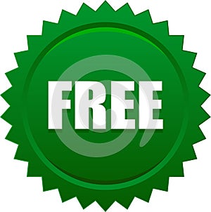 Free stamp seal badge green