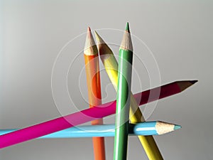Free Standing Colored Pencils