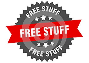 free stuff sign. free stuff circular band label. free stuff sticker