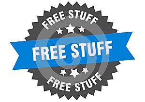 free stuff sign. free stuff circular band label. free stuff sticker
