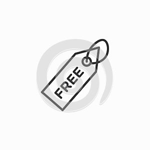 Free tag vector icon set