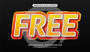 Free text effect. Editable flash sale graphic styles for sales headlines. 3d font mockup