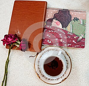 Free time with a cup tea