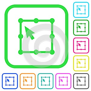 Free transform object vivid colored flat icons photo