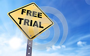 Free trial sign