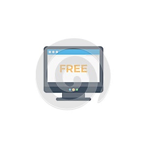 Free vector flat colour icon