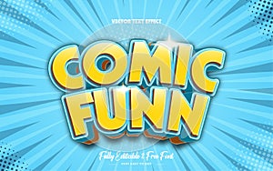 Free vector comic funn style text effect