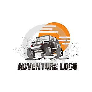 Free vector jeep offroad logo tamplate photo