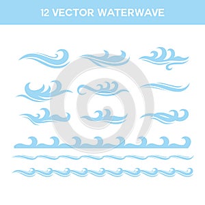 Free Vector waterwave pack