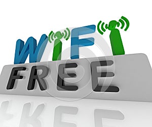 Free W-ifi Shows Web Connection And Mobile Hotspots photo
