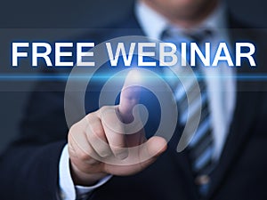 Free Webinar E-learning Training Business Internet Technology Concept