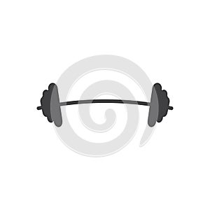 Free weight barbell logo icon design template