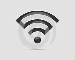 Free wi fi icon. Connection zone wifi vector symbol.