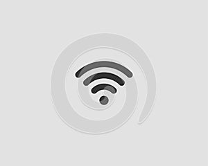 Free wi fi icon. Connection zone wifi vector symbol. Radio waves signal