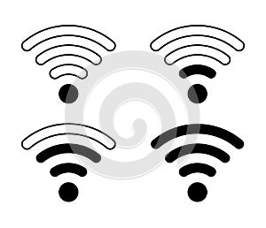 Free wi-fi isolated logo