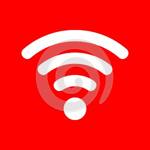 Free wi-fi  logo wireless isolated