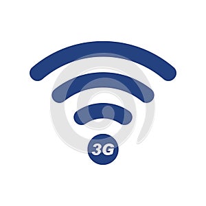 Free wi-fi  point isolated logo wireless 3G