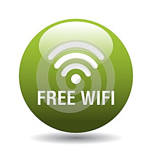 Free wifi icon button