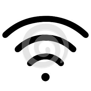 Free wifi icon. Vector wlan access, wireless wifi hotspot signal sign. Vector illustration