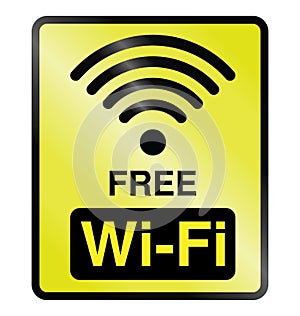 Free WiFi Information Sign