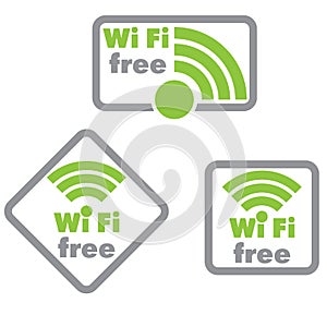 Free wifi and Internet sign