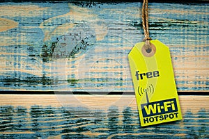 Free WiFi notice