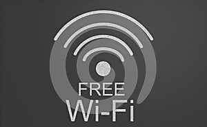 Free wifi sign