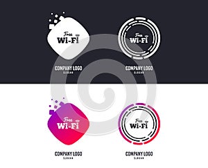 Free wifi sign. Wifi symbol. Wireless Network. Vector