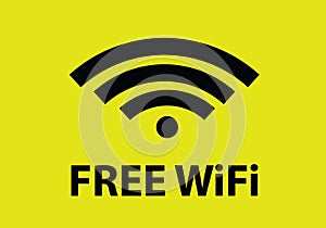 Free wifi signal connection symbol cup rest internet access vector