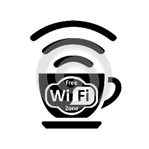 Free wifi zone - vector