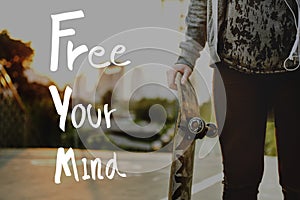 Free Your Mind Positive Relaxation Chill Concept photo