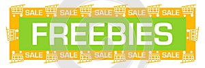 Freebies Green Yellow Sale Shopping Carts Horizontal