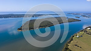 Freeburn island in the Clarence river. photo