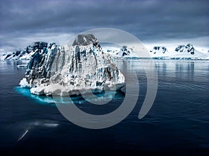 Freed and detached iceberg