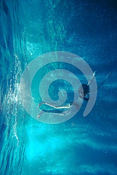 Freediving girl