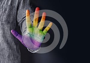 Freedom of Expression for Gay and Homosexual in Public Concept, photo