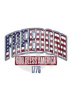 Freedom independence american flag distressed 4th of july pride