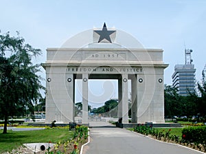 Freedom and Justice Arch in Accra in Ghana photo