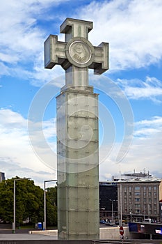 Freedom monument on Freedom Square,Tallinn,Estonia