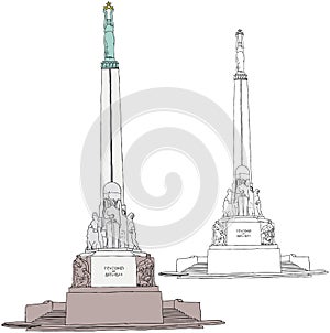 Freedom Monument in Riga