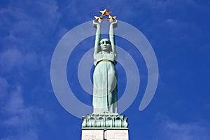 The Freedom Monument in Riga