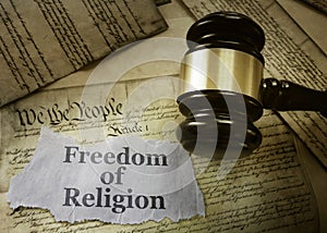 Freedom of Religion concept